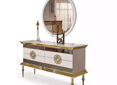 Modern Dressing table Wood Chest of drawers Bedroom Furniture White Console