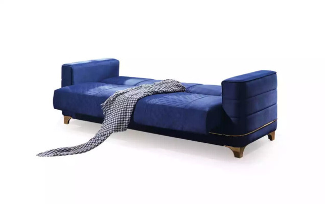 White Three Seater Luxury 3-Seater Couch Living room Sofas Textile Furniture
