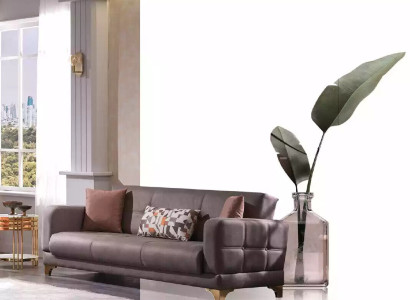 Designer Sofa Pink 3-Seater Designer Living room Couch Textile Furniture Couches