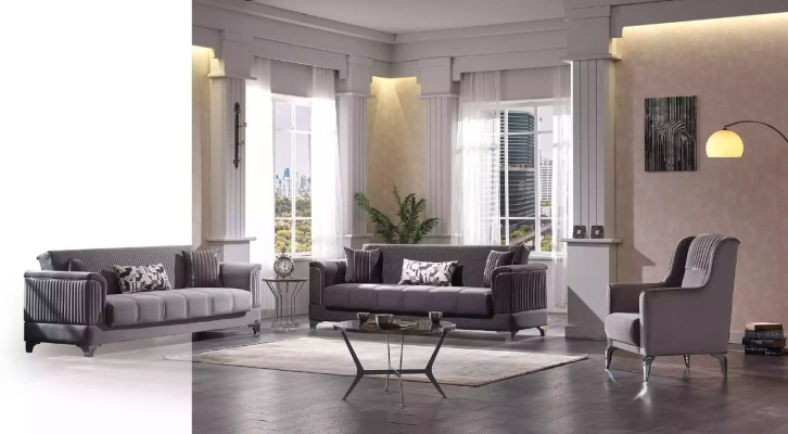 Gray armchair upholstered armchair reclining chair reclining chair seating furniture