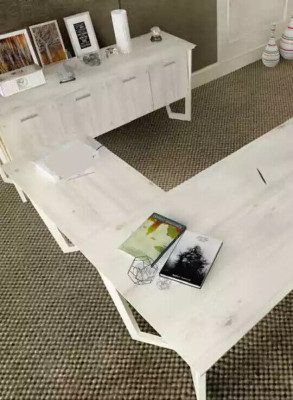 Modern White Desk Luxury Corner Table Wooden Furniture Study room new