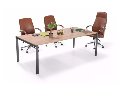 Modern Large Conference table Wood Designer Office Study room Furniture