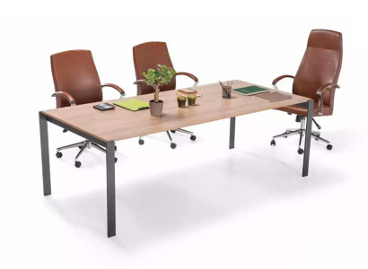Modern Large Conference table Wood Designer Office Study room Furniture