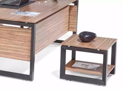 Brown Square Coffee table Luxury Wood Furniture Living room Design