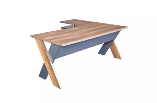 Desk Coffee table Bookshelf Study room Office Modern Brown