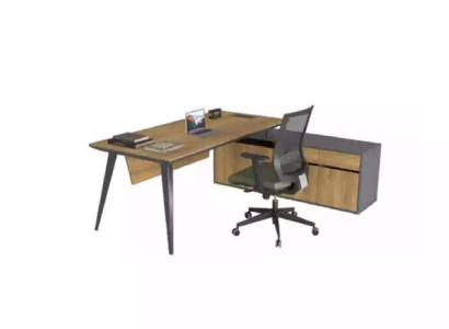 Corner desk Office Table Brown Big Chef Tables Desk Furniture