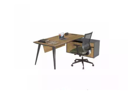 Corner desk Office Table Big Chef Tables Desk Furniture Brown
