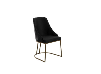 Group Chairs Kitchen chairs Dining chairs Black 6pcs Modern Fabric