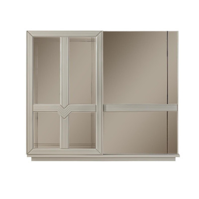 Wardrobe Wooden Cabinet Bedroom Cabinet Wardrobe Mirror White