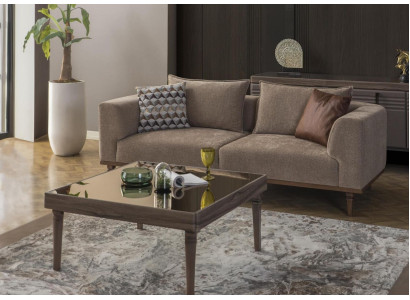Three Seater Sofa 3 Seater Fabric Sofa Upholstered Sofa Gray Modern Fabric new