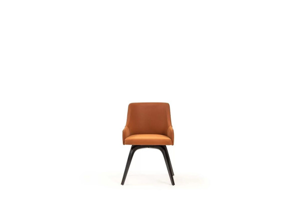 Complete e Chairs Dining chairs Kitchen chairs Orange Set 6pcs Wood