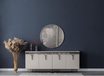 Sideboard Sideboard with Mirror Wooden Cabinet Chest of drawers Wardrobe Wood White