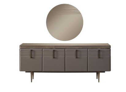 Sideboard Sideboard Gray Wardrobe Mirror Chest of drawers Wood Suite Chest of drawers