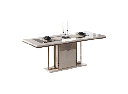 Luxury Dining table Dining room table Table Dining room Modern Wood White 200cm
