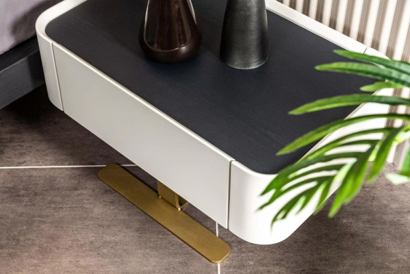 Group Bedside tables Nightstand Nightstands White Bedroom 2pcs