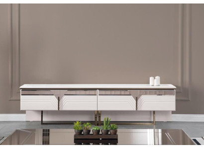 Sideboard TV cabinet lowboard TV stand wooden cabinet wardrobe wood white design