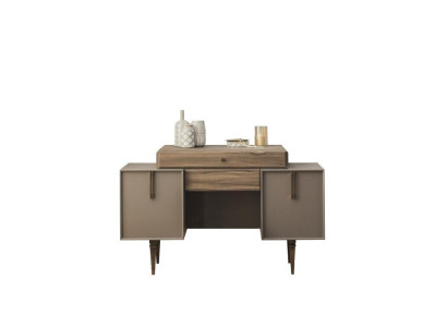 Dressing table Dressing table Console table Wood Gray Bedroom Chest of drawers