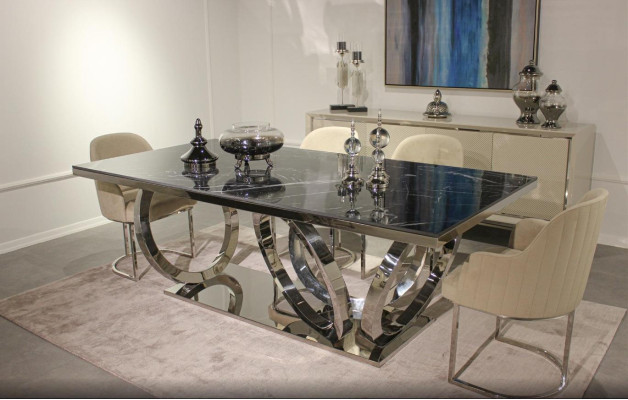 Modern Furnishings Set Luxury Furniture Dining table new 4х Chairs Design Sideboard