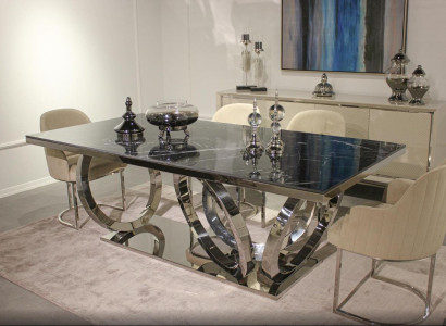 Modern Furnishings Set Luxury Furniture Dining table new 4х Chairs Design Sideboard