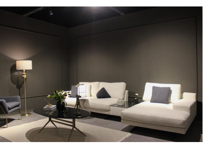 Design Living room Complete 3-piece Textile Sofa set Modern Coffee table