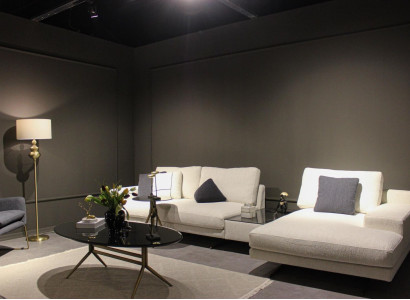Design Living room Complete 3-piece Textile Sofa set Modern Coffee table