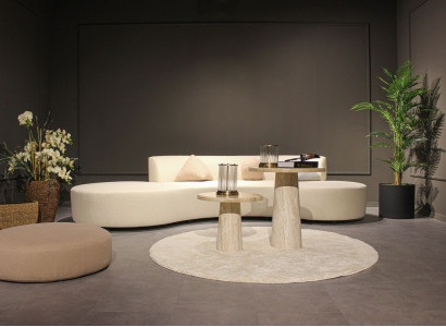 Living room Set Sofa Four Seater Couch Design Coffee table Stool Textile Furniture