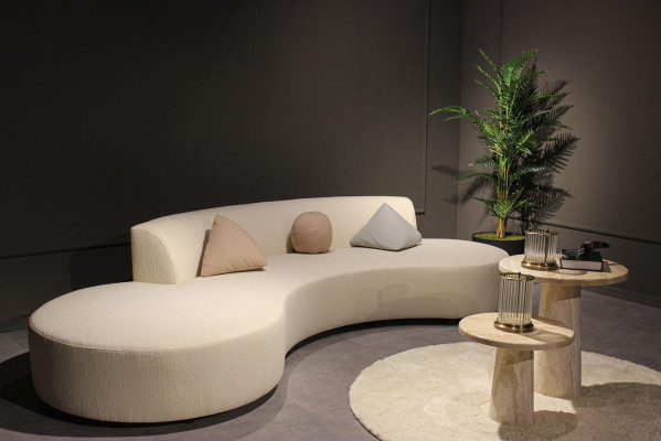 Design Living room Set Sofa Four Seater with 2x Coffee tables Luxury Furniture