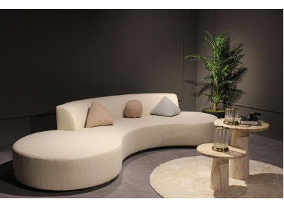 Design Living room Set Sofa Four Seater with 2x Coffee tables Luxury Furniture