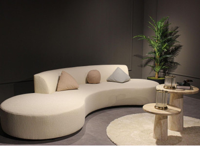 Design Living room Set Sofa Four Seater with 2x Coffee tables Luxury Furniture