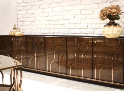 Living room Furniture Sideboard Luxury Modern Design Chest of drawers Wood Furnishings