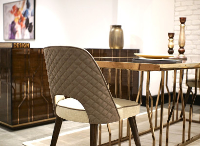 Design Chair Fabric Upholstery Luxury Furniture Dining room Modern Furnishings
