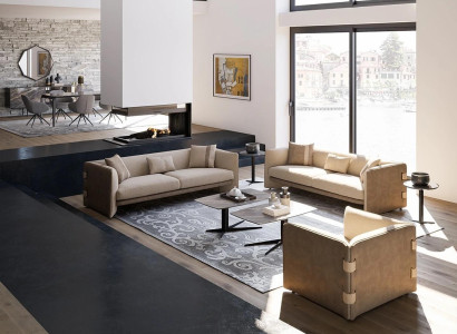 Luxury Living room Suite 7pcs Upholstered furniture Three-seater Sofas Textile Armchair new