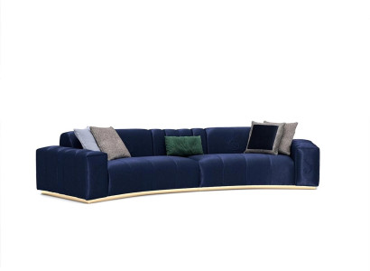 Luxury Upholstered furniture Big Six Seater Sofa Couch Textile Modern Living room