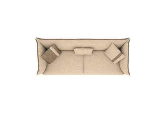Beige Luxury Upholstered furniture Modern Desing Three Seater Sofa Living room Furnishings