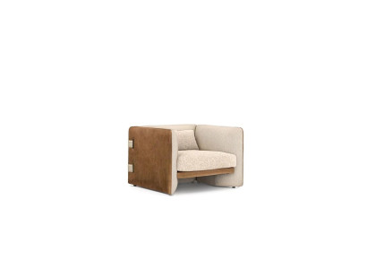 Luxury Modern Armchair Upholstered furniture Furnishings Living room Textile Upholstered Armchair