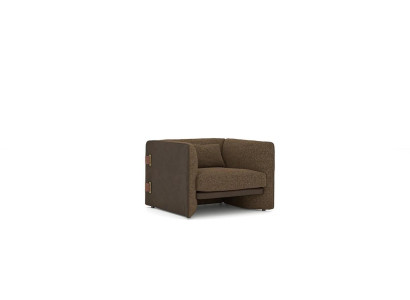 Brown Armchair Living room Furnishings Luxury Textile Upholstered furniture Modern Design