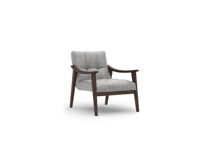 Designer Gray Armchair Textile Living room Wood Furniture Luxury Upholstered furniture new