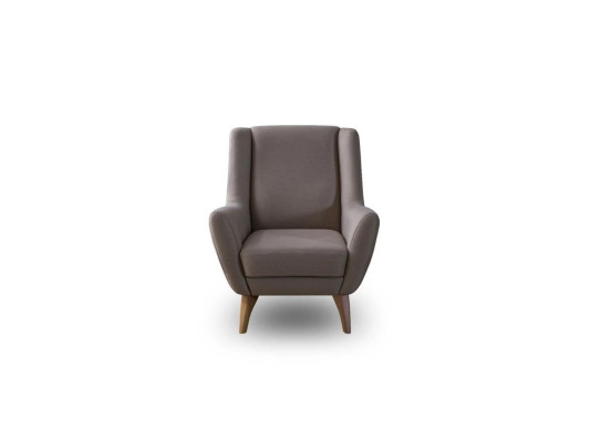 Luxury Armchair Gray Imitation leather Design Furniture Living room Furnishings Upholstered furniture