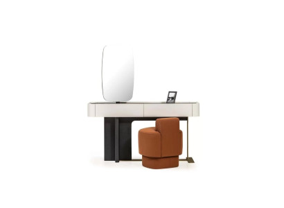 Suite Console table Stool Dressing table Dressing table Wood White Orange