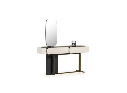 Dressing table dressing table Console table Mirror Wood White Design Set