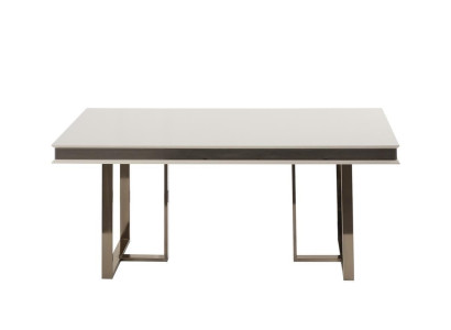 Dining room table Dining table Table Luxury White Metal Dining room Wood Modern