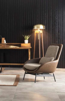 Armchair Recliner Living room Relax Chairs Club Lounge Furniture Brown Sofa