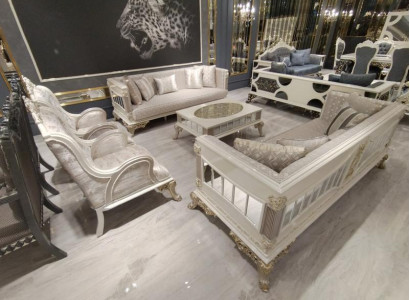 Modern sofa set set 5 pieces luxury living room set 3+3+1+1+coffee table new