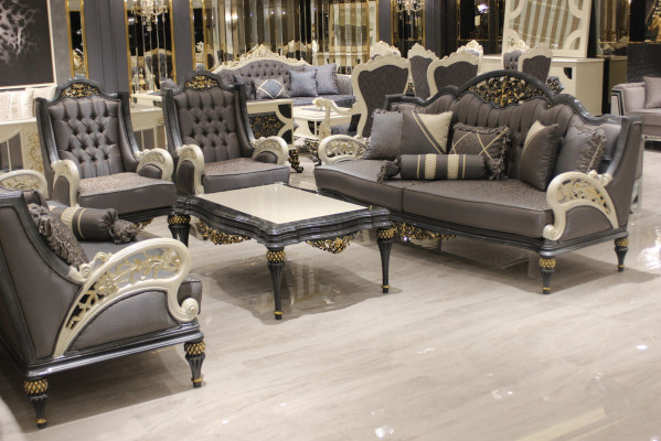 Complete Sofa set 3311+ Coffee table Classic Set Chesterfield Relax Armchair