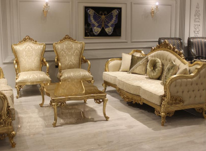 Sofa set 3311 Seater Coffee table Classic Textile Complete Couch Upholstery new