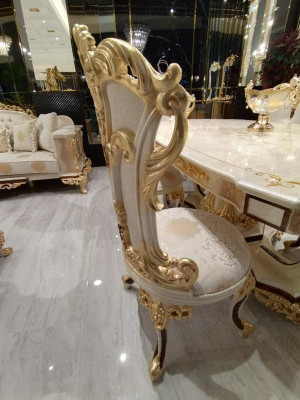 Dining room set luxury chair set 6x chairs dining set suite armchairs sideboard