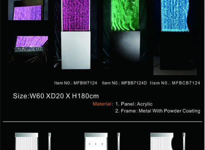 Designer partition wall luxury walls water columns waterwall partition walls 60x180cm xxl