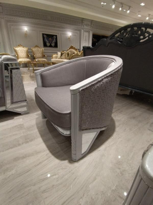 Design Modern Living room Set Sofa set 3+3+1+1 Gray Living room furniture set