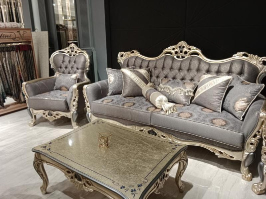 exclusive s Sofa set set 3+3+1 3-piece 2x Sofa Armchair Relax Luxurious set