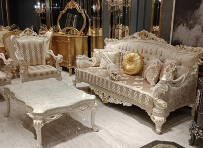 Designer Living room Set 2x 3 Seater Sofas exclusive s Living room Set